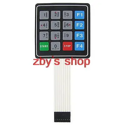 Universal 4x4 16 Key Matrix Membrane Switch Keypad Keyboard 76x69x0.8mm