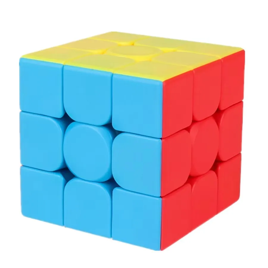 MoYu MeiLong 3/3C 3x3 Stickerless Black Sticker Magic Stickerless 3 Layers Speed Magic Cube Puzzle Toys for Children
