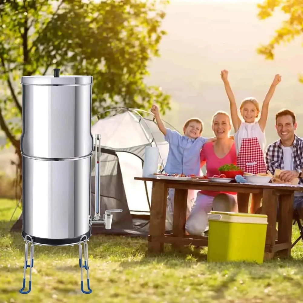 Espiga de mirilla Espiga de acero de 7 pulgadas con nivel de agua de vista clara para sistema de filtración de agua de Berkey y Waterdrop