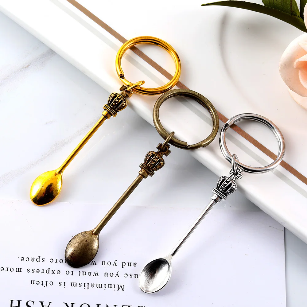 metal 3 pieces scoop keychain set