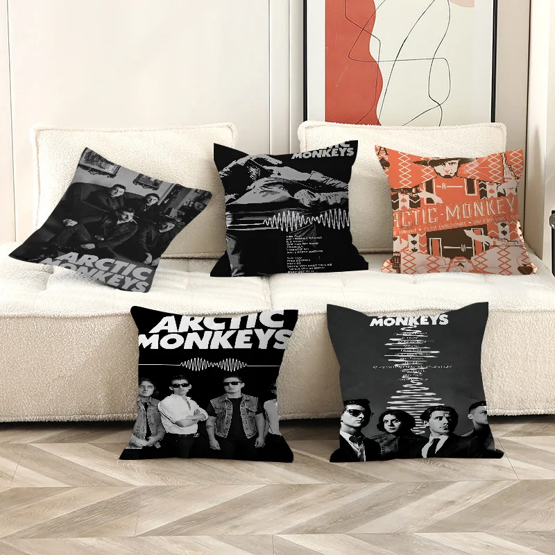 

Подушка Arctic Monkeys Rock Band, подарок, украшение для дома и офиса, спальня, диван, автомобильная подушка, чехол 45x45