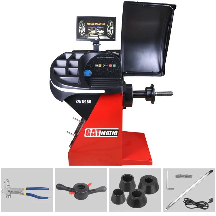 GATmatic المحمولة رخيصة التلقائي تحميل سيارة الإطارات عجلة موازنة آلة معدات ورشة عمل