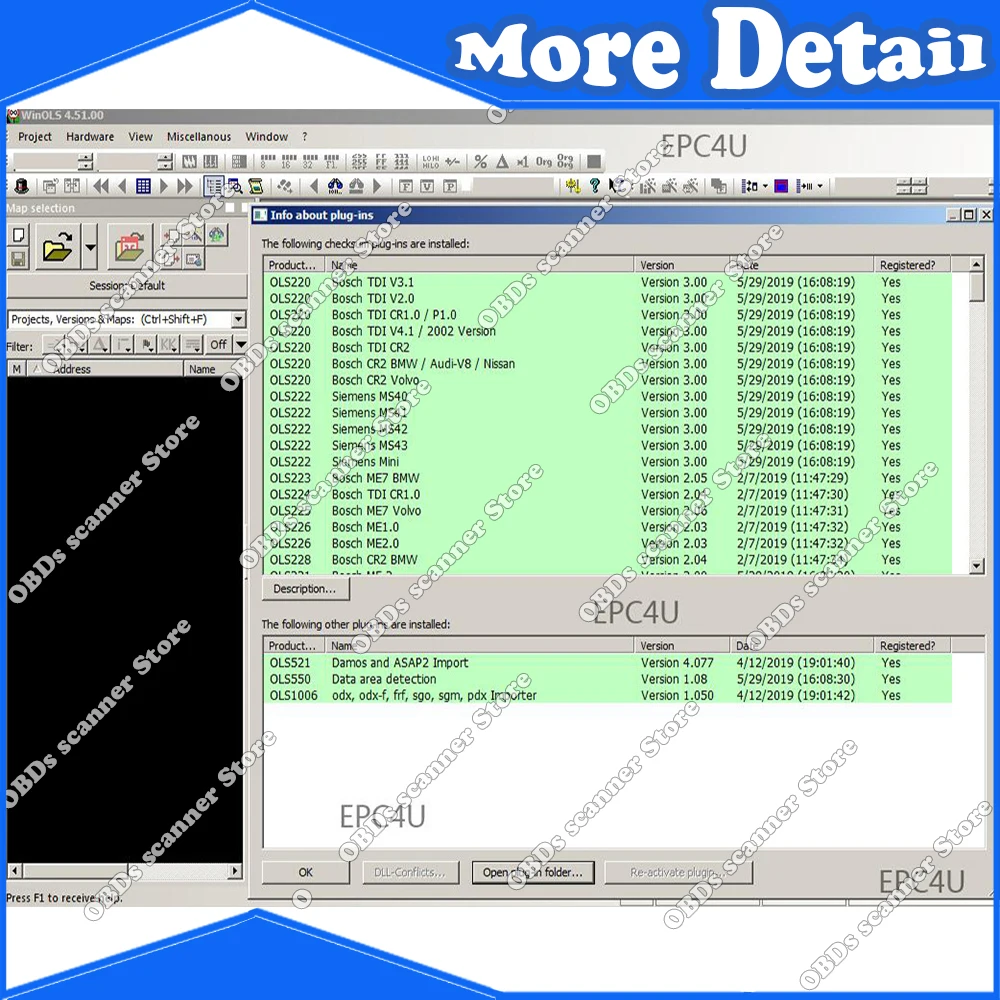 2026 hot FOR Winols 4.7/Winols 4.51 Full Activated +ECM TITANIUM 1.61 + IMMO SERVICE Tool + Damos 2021 2020 Multi-language