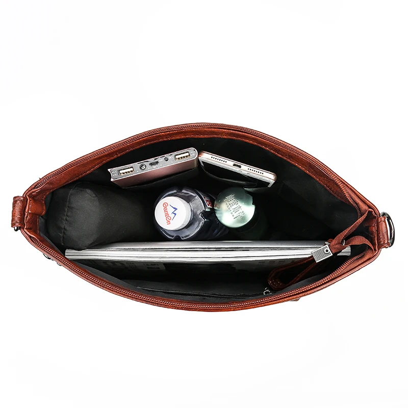 Bolso De hombro Retro con remaches, bolsos cruzados con cadena para Mujer, bandolera De cuero De lujo, bolso grande para Mujer, Bolsas De Mujer