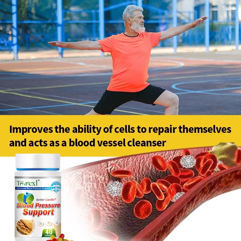 Nattokinase Capsules Helps Lower Blood Pressure for Cardiovascular and Heart Health Supports Circulatory & Normal Blood Flow