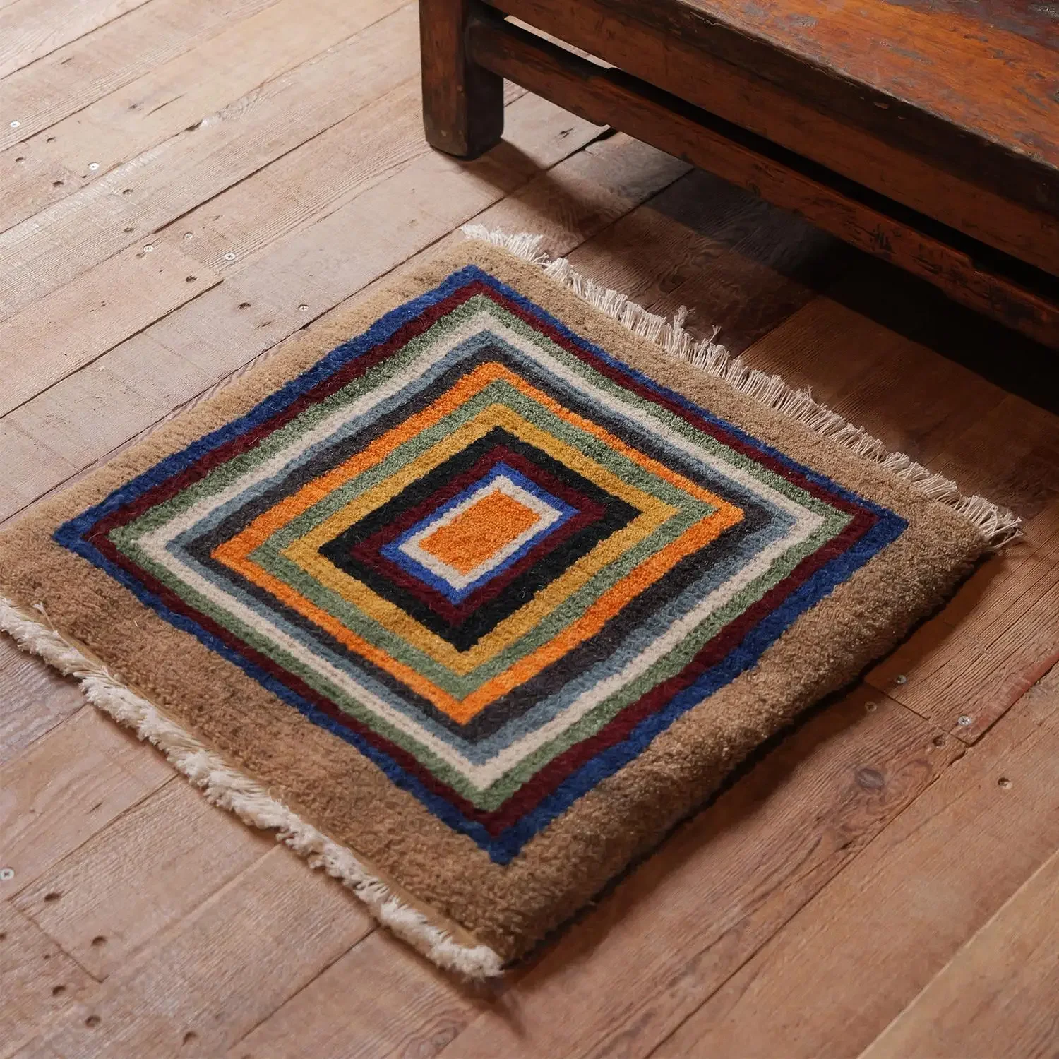 Hand-woven paper-patte rn Ti betan carpet, Tib etan-style northern Ti bet wool home carpet cushion