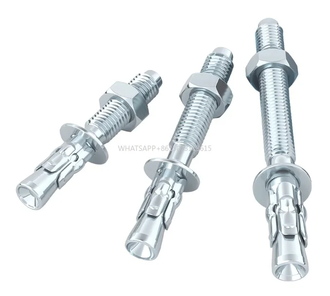 

Grade 8.8 Wedge Anchor High Strength M6-M24 Carbon Steel Bolt Explosion Resistant Gecko Expansion for Car Repair Anchors