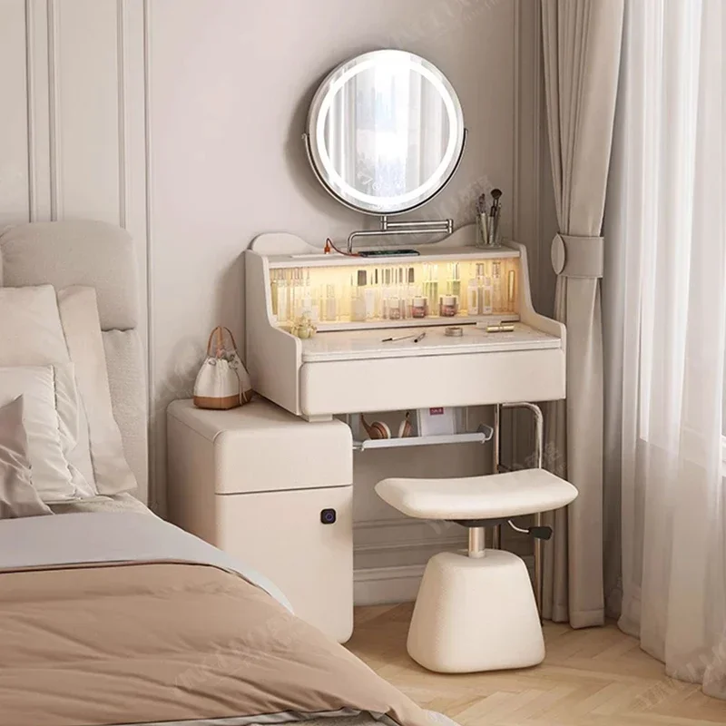 Luxury Modern Vanity Table Storage White Nordic Beauty Bedroom Dresser Drawers Organizer Organizer Vestidores Trendy Furniture