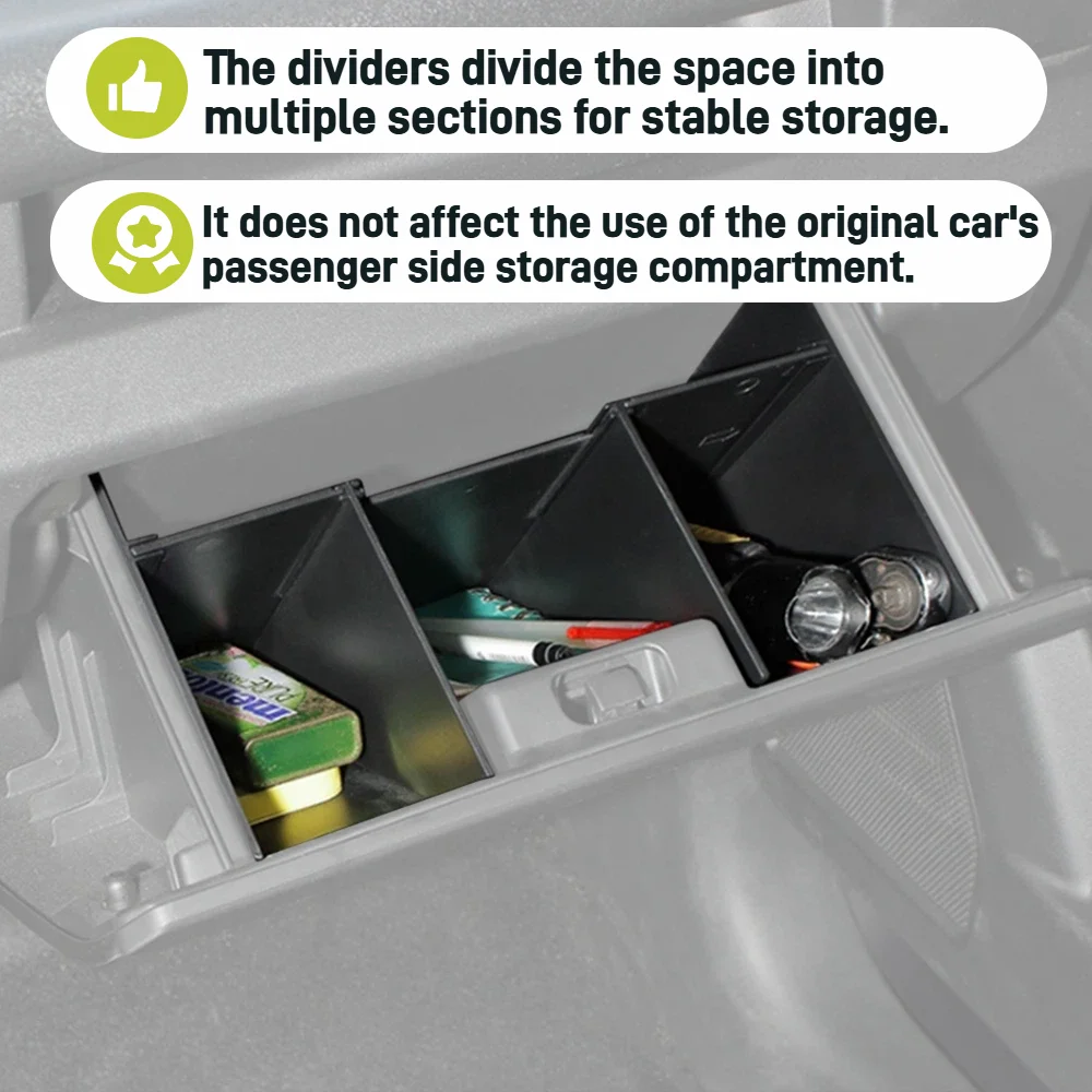 Car Glove Box Organizer Armrest Box Interval Storage Insert Divider for Suzuki Jimny JB64 JB74 2019-2025 Interior Accessories view 3