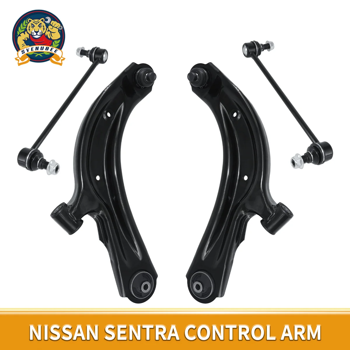 

Svenubee 4pcs Front Lower Control Arms Sway Bar Links for NISSAN SENTRA NV200 CHEVROLET CITY EXPRESS 2013 2014 2015-2019