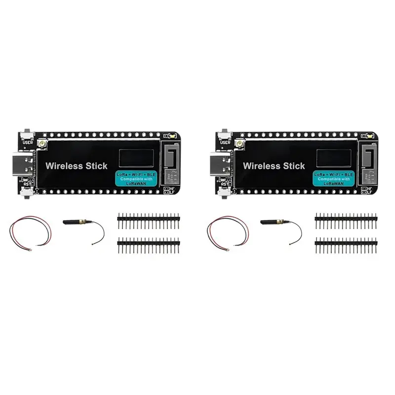 

【SURPRISE】2X ESP32-S3 Wireless Stick V3 863-928 МГц Lora WIFI Bluetooth Макетная плата с 0,49-дюймовым OLED-экраном