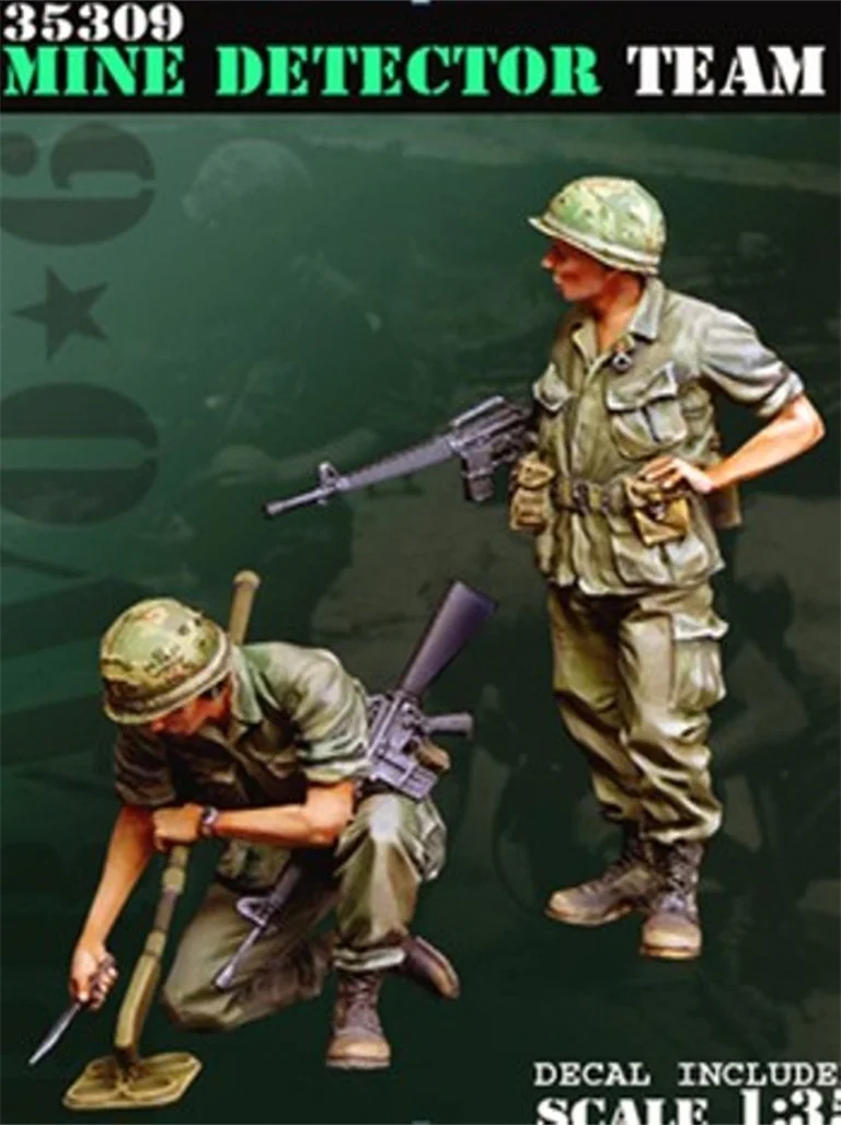 Resin Soldier Vietnam War Two-person kit model 1:35