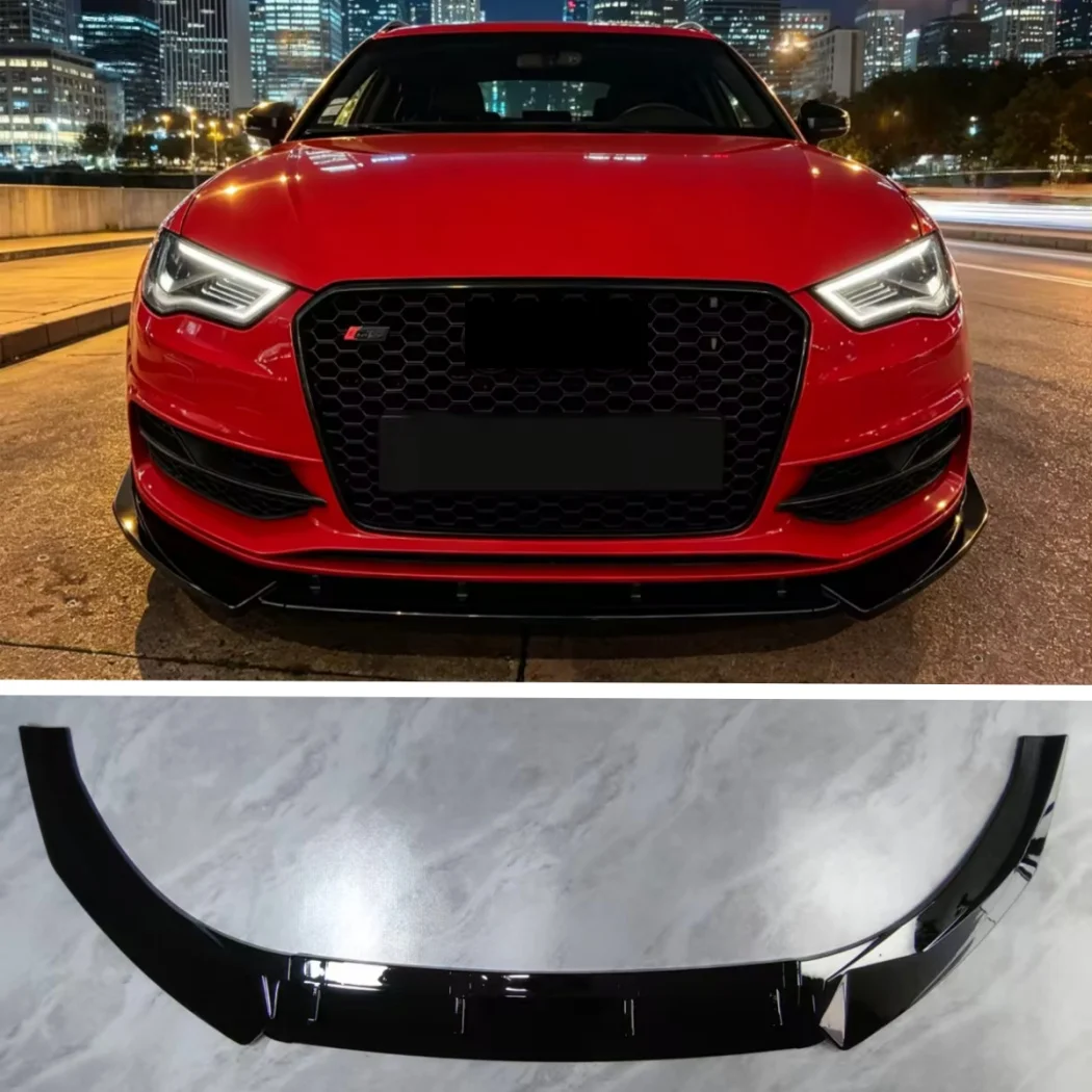 

Спойлер-диффузор Maxton Style для переднего бампера, тюнинг-комплект для Audi A3 S-Line S3 8V Pre-Facelift 2013-2016