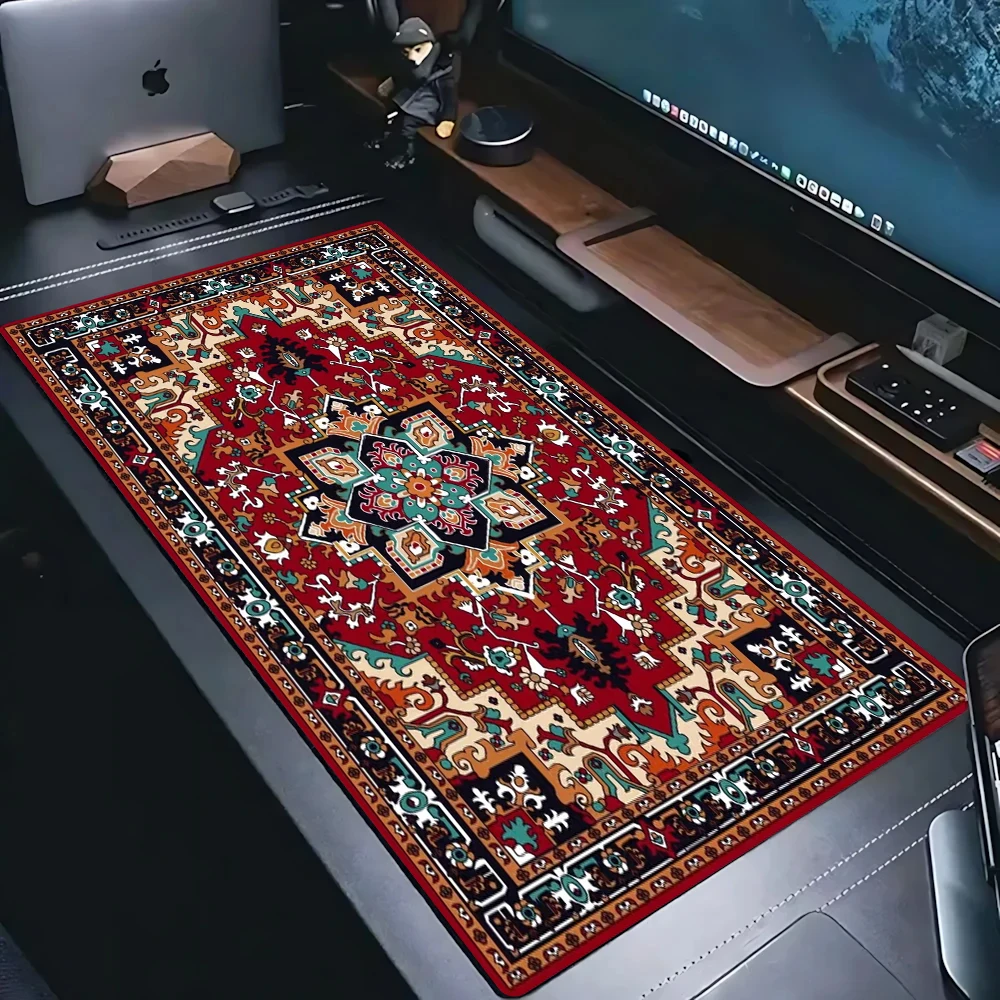

Deluxe personality Persian Rug style Large gaming mouse pad PC Gamer Rubber mousepads Gamer Keyboard Office accessories mats rug