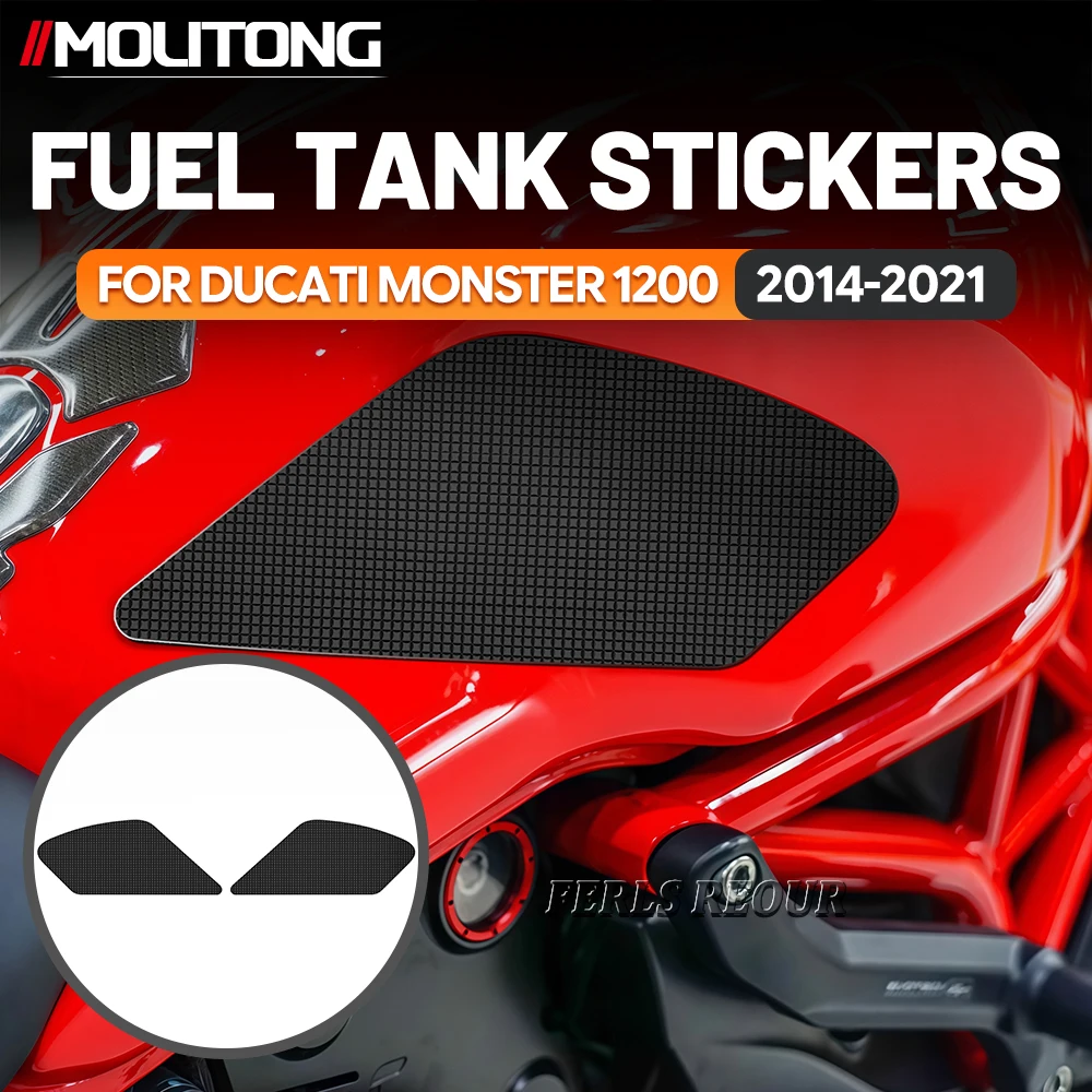 For  Ducati monster 797 2017-2019  Fuel Tank Guard RubberAnti Scratch Motorcycle Fuel Tank Pad Anti Slip Traction Grip
