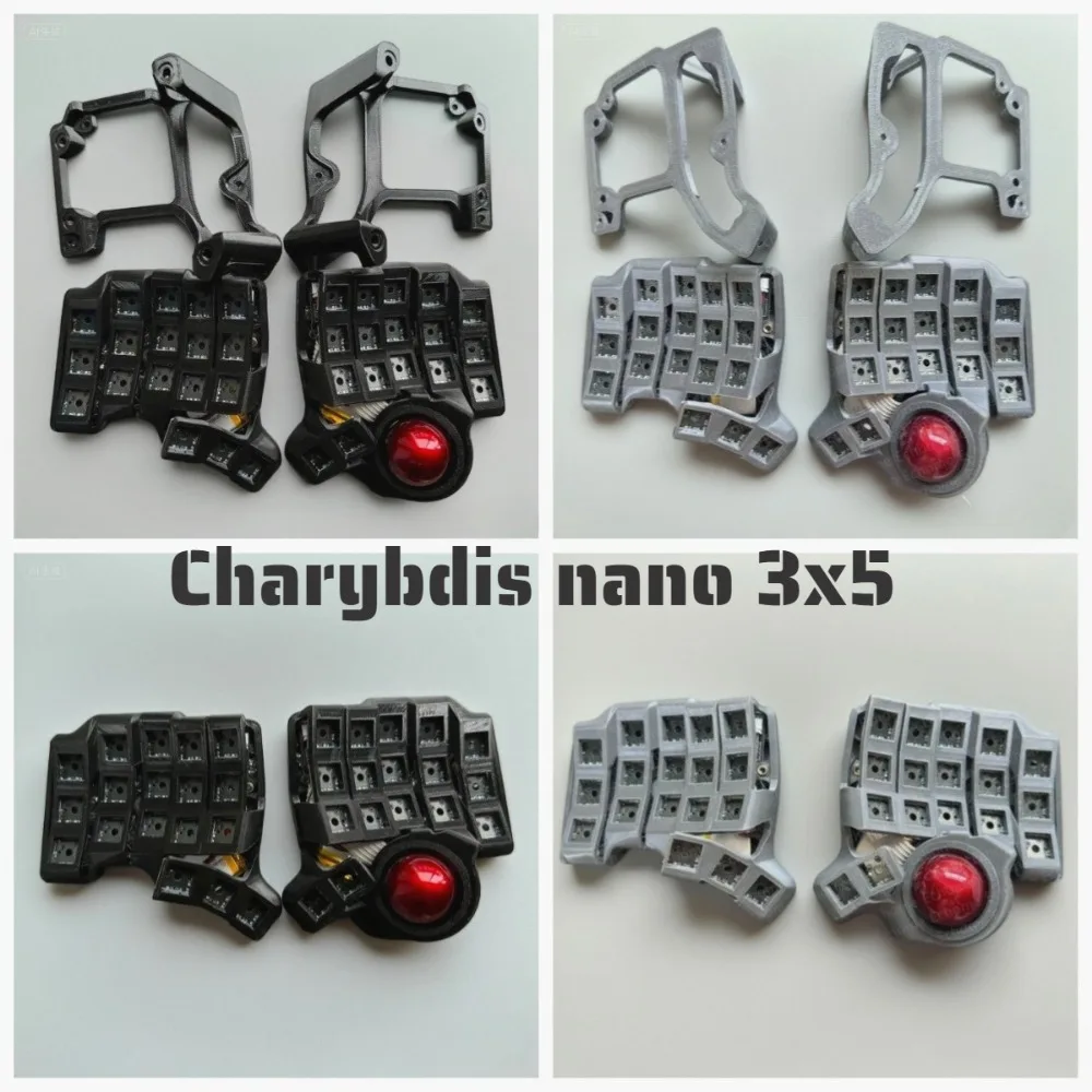 

3x5 Charybdis Nano Split Keyboard Kit Custom Gaming Keyboard Stand Trackball Wired/Wireless ZMK VIAL Hotswap Mechanical Keyboard