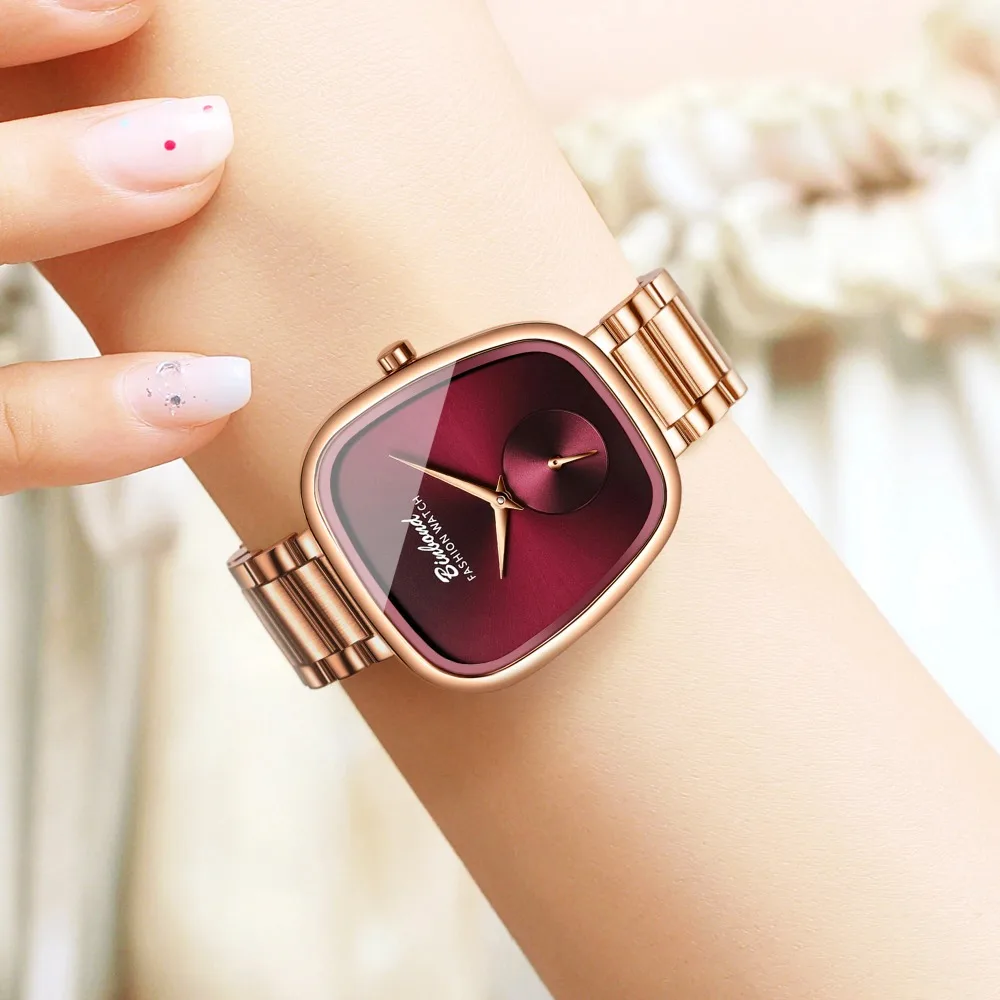 BINBOND 520Luxury Fashion Quartz Womens Watch Waterproof Steel Strip Personalized Watches for Women Relogio Feminino Reloj Mujer