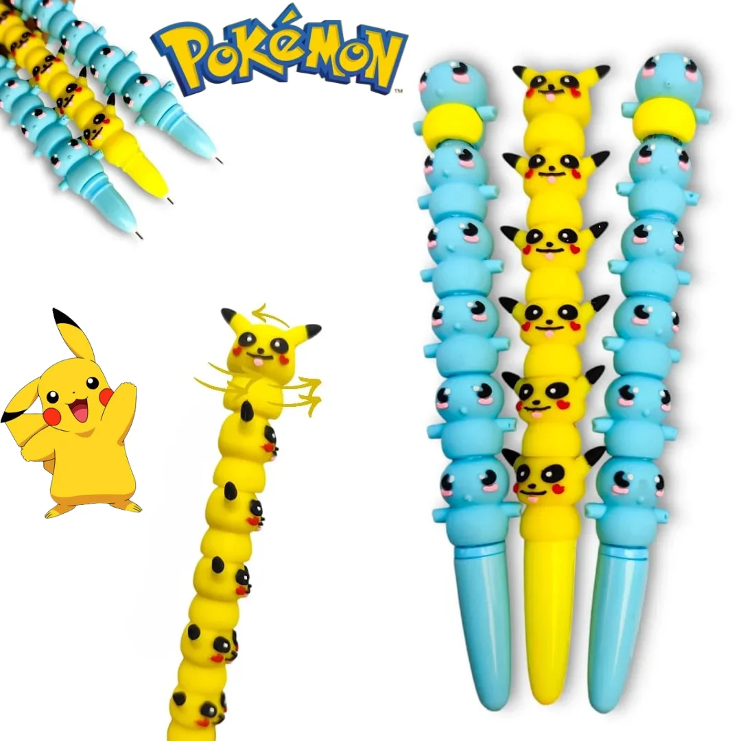 Kawaii Pokemon pikachu Gel Pens For Writing Cartoon 0.5mm Black Ink Neutral Pen Office School Supplies Kids Birthday Gifts