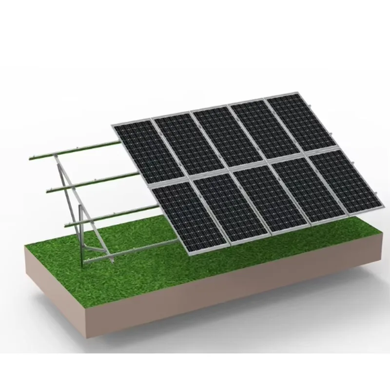 Solar Panel Pole Mounting Steel Ground Support Tilt Adjustable Photovoltaic Structure for Solar Panels - Detail 1