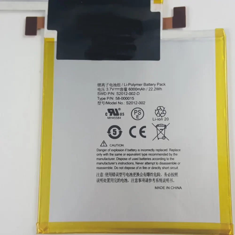 

size Battery 3.7V 6000mah new battery for Kindle Fire HDX 8.9 3HT7G GU045RW S2012-002-D 58-000015 batteries