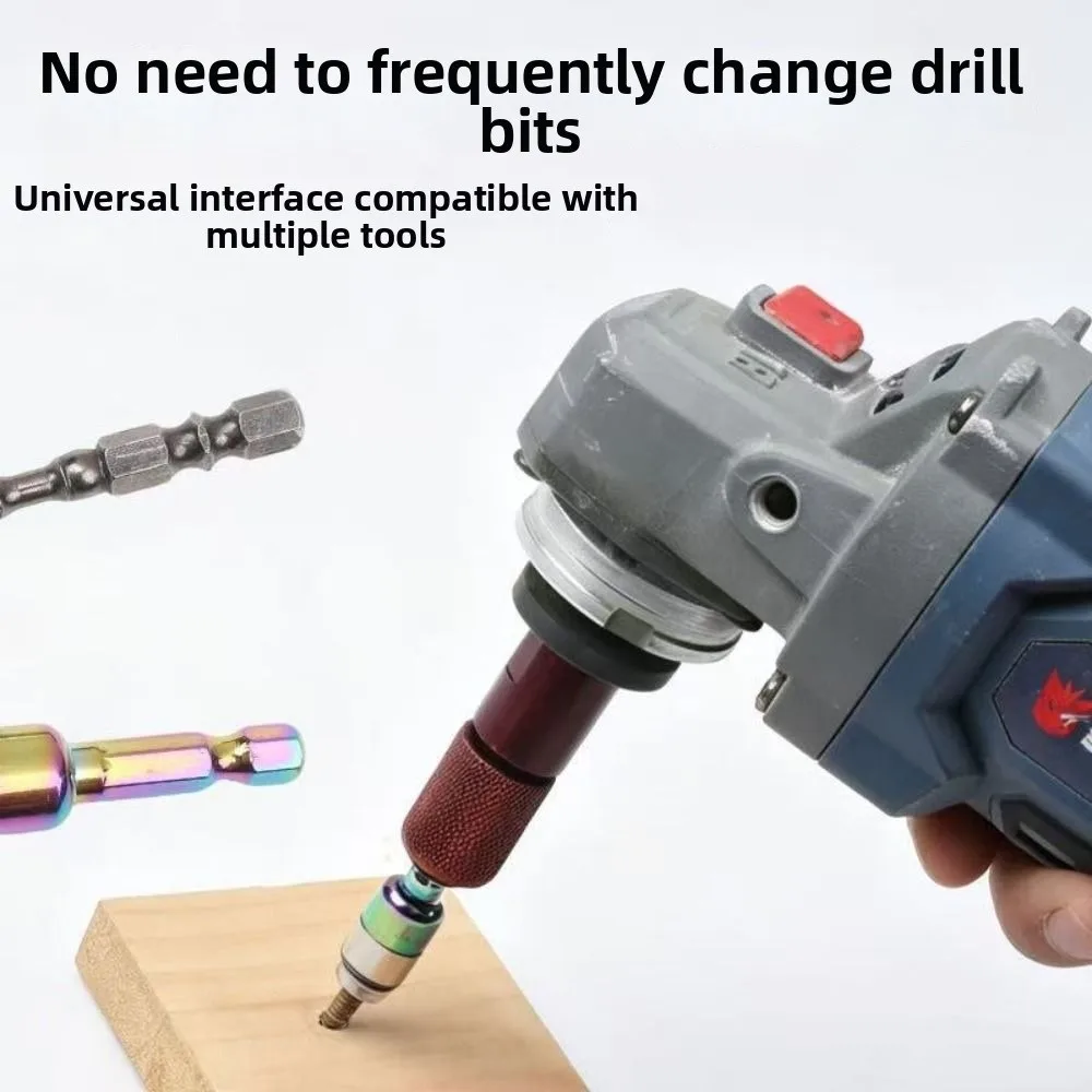 Corrosion Resistant Angle Grinder Adapter Quick Release M10 To 6.35mm Quick Release Grinder Adapter Self-Locking