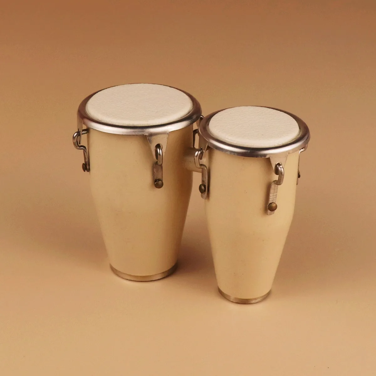 Miniature Congos Mini Bongos Mini Djembe African Drum Musical Instruments Replica Home Display Model Collection Gift