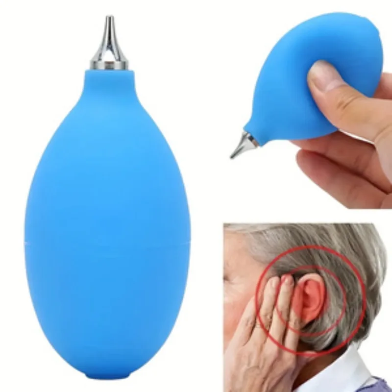 Hearing Aid Air Blower Dust Cleaner, Silicone Maintenance Cleaning Air Bulb Pump, Dust Blower for Hearing Aids, Cameras, Watches