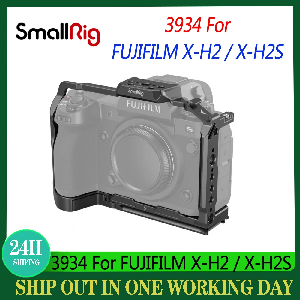 SmallRig 4097 Handheld Cage 3928B Vertical L-shaped Plate 3933 3934 Camera Cage Kit For FUJIFILM X-H2 / X-H2S