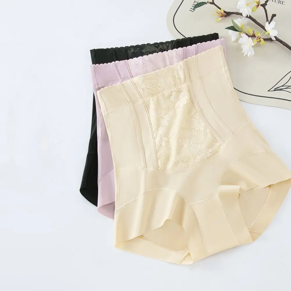 

High Waist Postpartum Body Shaper Lace Flower Panties Butt Lifter Briefs Belly Contracting Shapewear Tummy Control Underwear