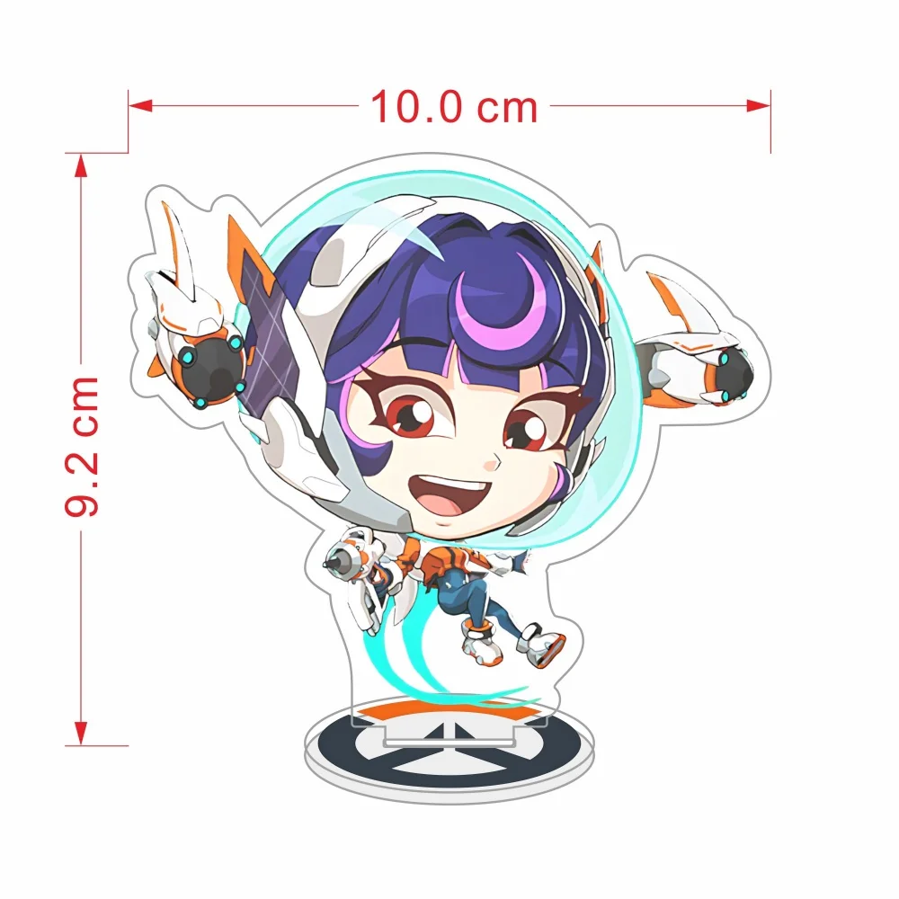 Game Overwatch 2 Acrylic Stand keyring Anime Toy Cosplay Character Roles Desktop OrnamentAccessories Good Collection Gifts 10cm view 2