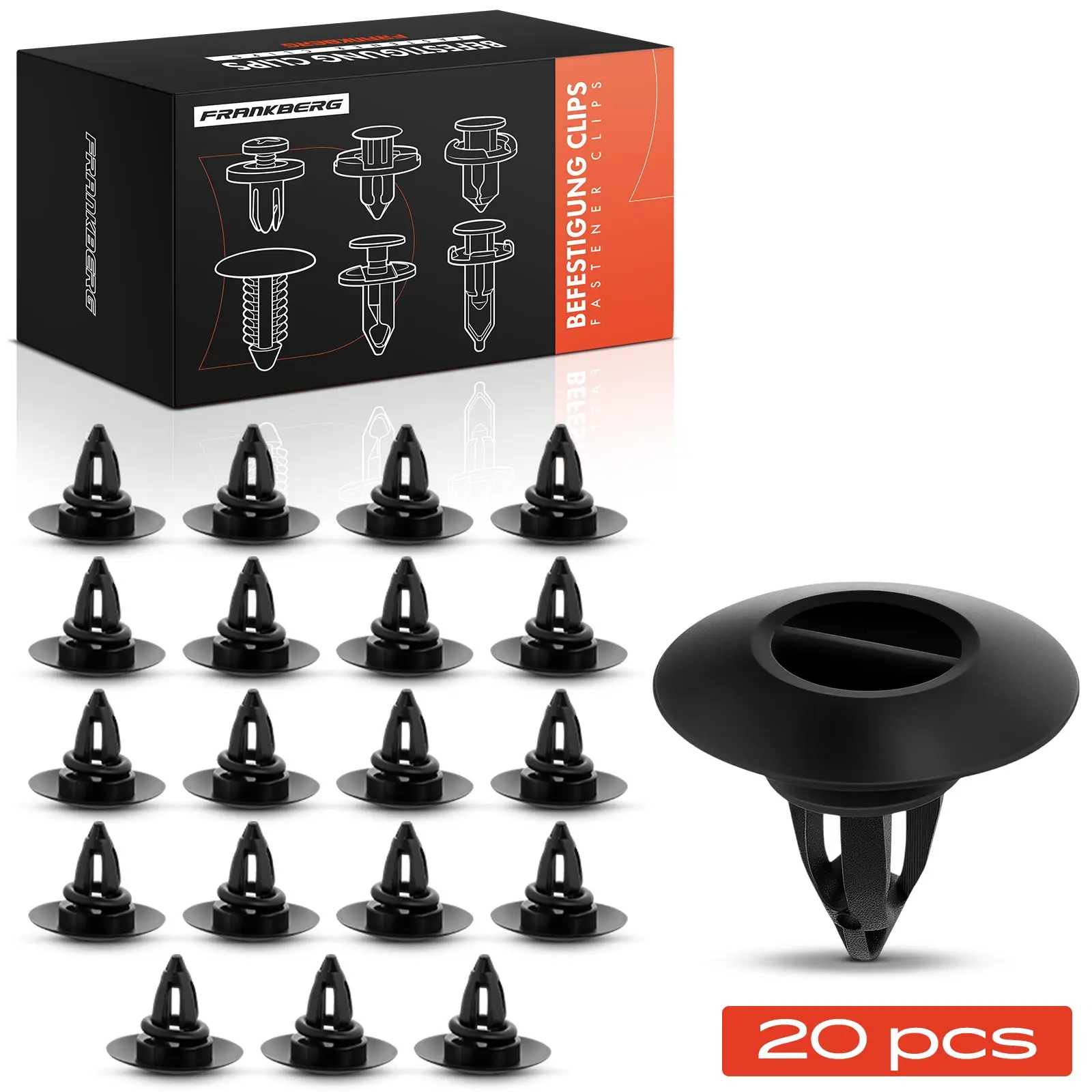 Frankberg 20x Befestigungsclips Schweller für BMW E70 F15 F85 E71 E72 F16 F86 MINI R60 21776 51777171003