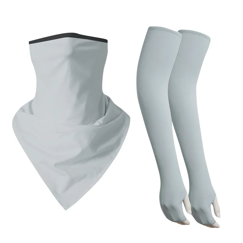 

Sun Protection Arm Cover Breathable Cooling Extended Sleeve Cover Triangular Bandage Outdoor Sports Uv Protection Cycling Gloves