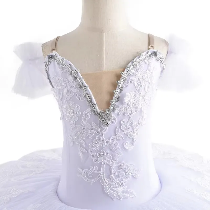 Tutù di balletto professionale per bambini Tutu di balletto del Lago dei cigni bianco viola Costume per bambini Vestito da balletto Costumi per spettacoli di danza delle donne