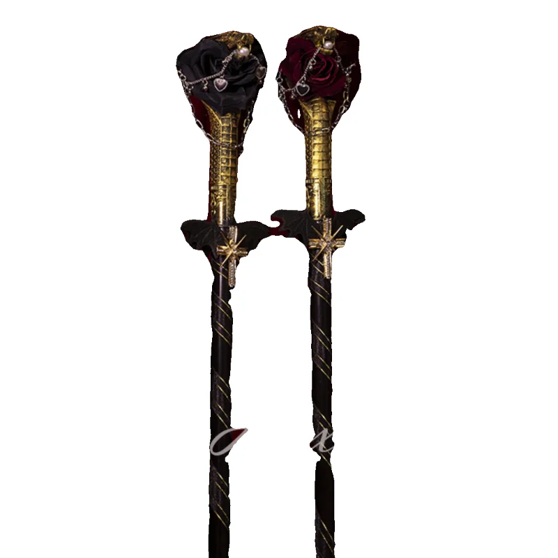 

Dark Gothic Gay Scepter Lolita Hexagram Cane Photo Handheld Prop