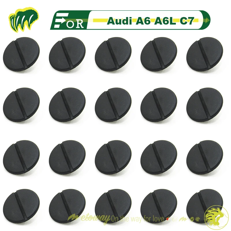 

20pcs Buckles For Audi A6 A6L C7 Lower Edge Lower Protective Plate Buckle Plastic Rivet Buckle Lower Edge Beam Fixing Buclke