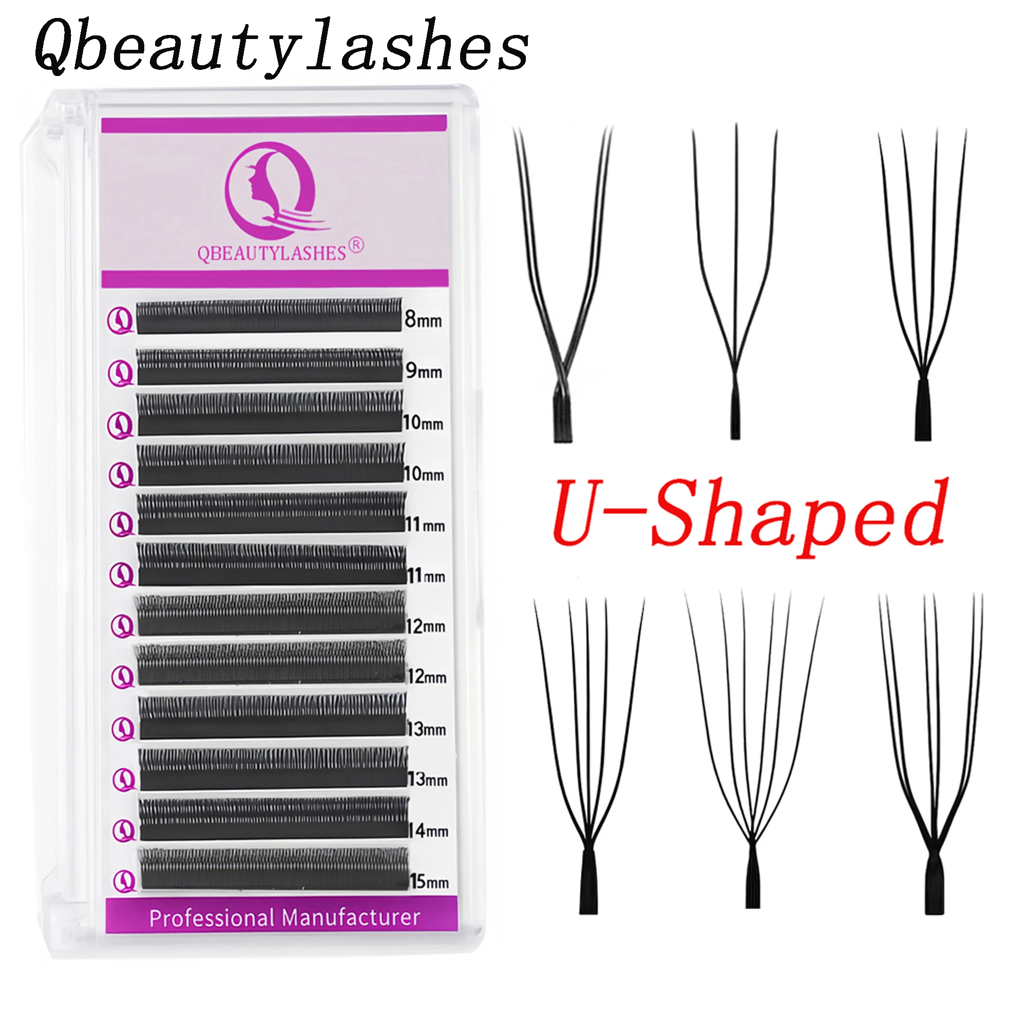 

Qbeautylashes Cílios U YY 3D 4D 5D 6D W Shaped Eyelash Extensions Pre Made Fan Eyelash Extensions wholesale Makeup