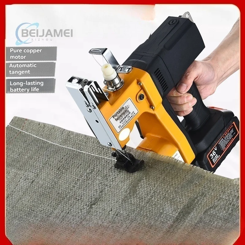 Small 36V Lithium Battery Handheld Sewing Machine Integrated Wireless Packaging Device for Woven Bag Sealing
