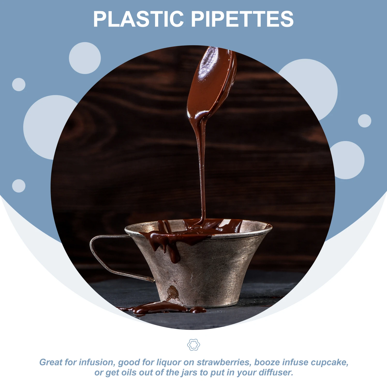 

Large Pipette Plastic Dropper Measuring Tube Kitchen Grey Transparent Baking Pipettes Liquid Dropper Squeeze Transfer