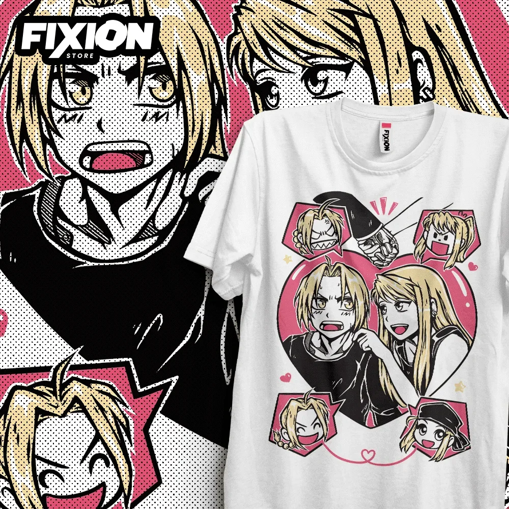 T-shirt For Anime Fullmetal Alchemist #1 Ed y Winry – N/Febrero 2023 Mange Tee