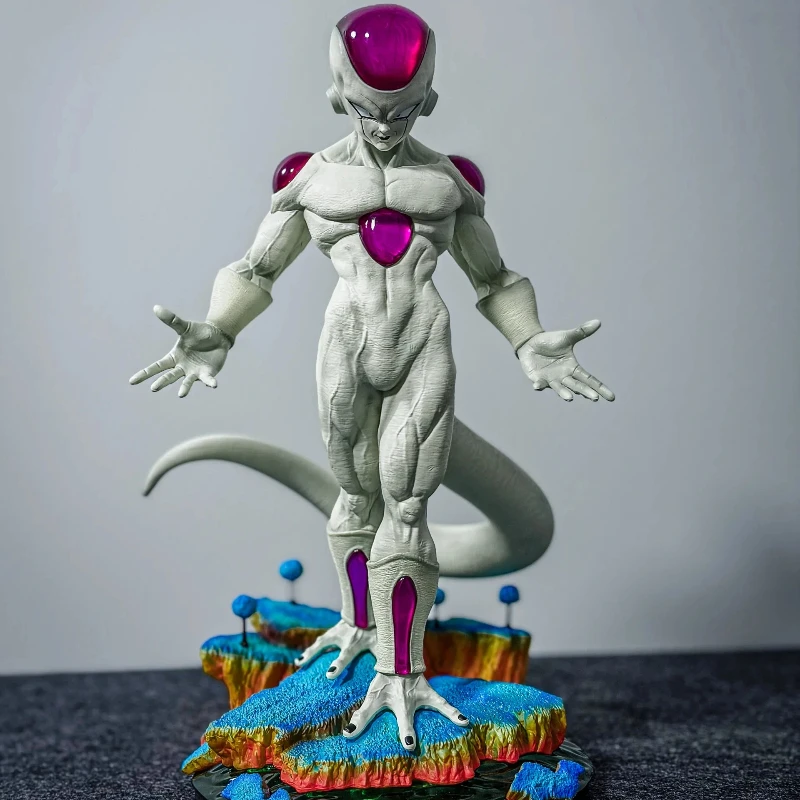 

28 см Dragon Ball Frieza, аниме-фигурки, статуя космического императора с основанием Namek, модель из ПВХ, Коллекционная игрушка, украшение для рабочего стола, подарок для мальчика
