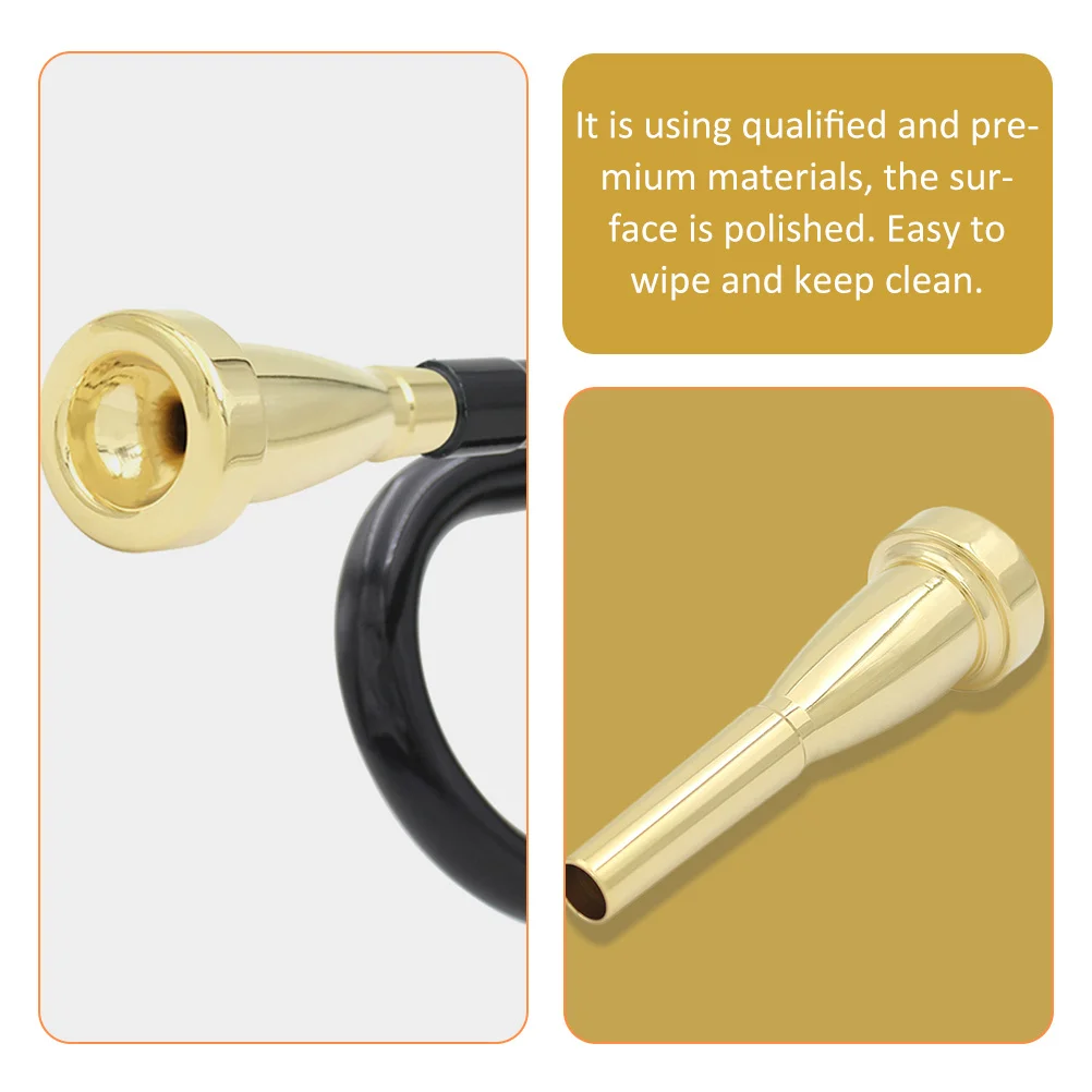 

Durable Metal Trumpet Mouthpiece Superior Material Accessory for Professional Players Trumpet Instrument Accessory