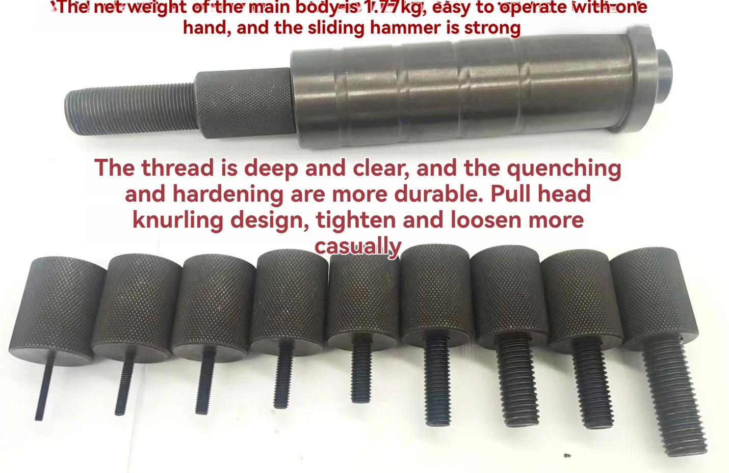Heavy Duty Internal Thread Locating Pin Puller Slide Hammer Type Dowel Pin Extractor For Machinery Mold Pin Removal