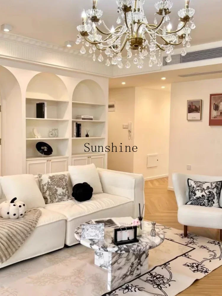 Light luxury edge several combination home living room modern Italian minimalist marble balcony  FT