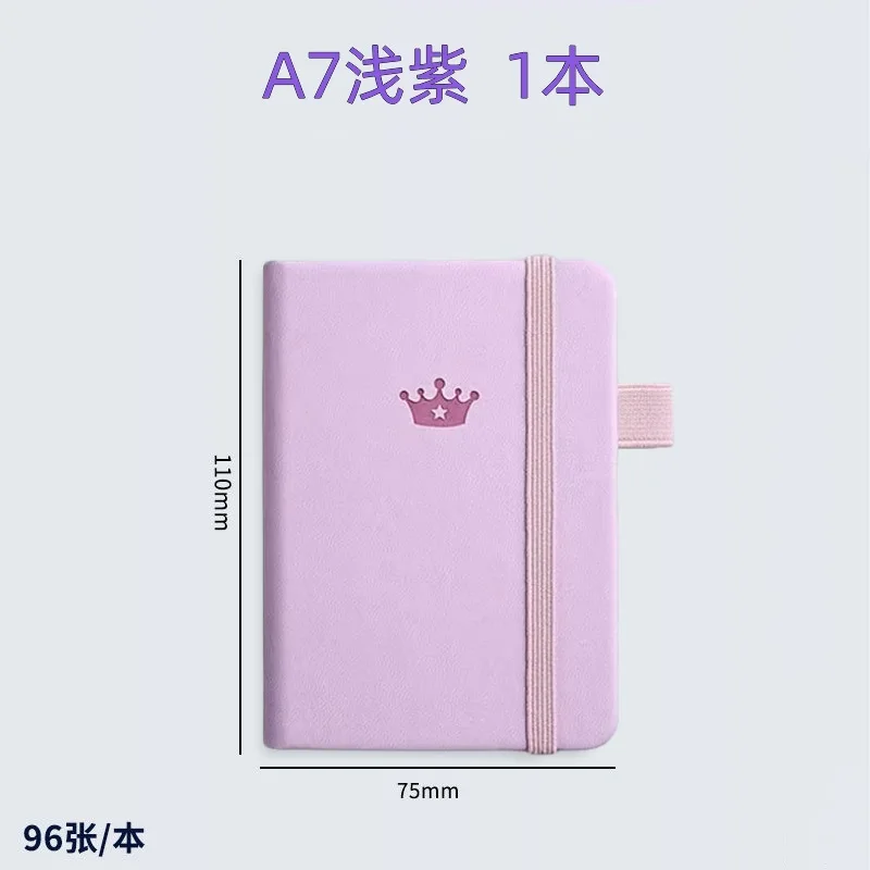 Mini bloc-notes à sangle A7, bande élastique, poche, petit livre étudiant, livre de garde à la main, fournitures scolaires et de bureau, retour à