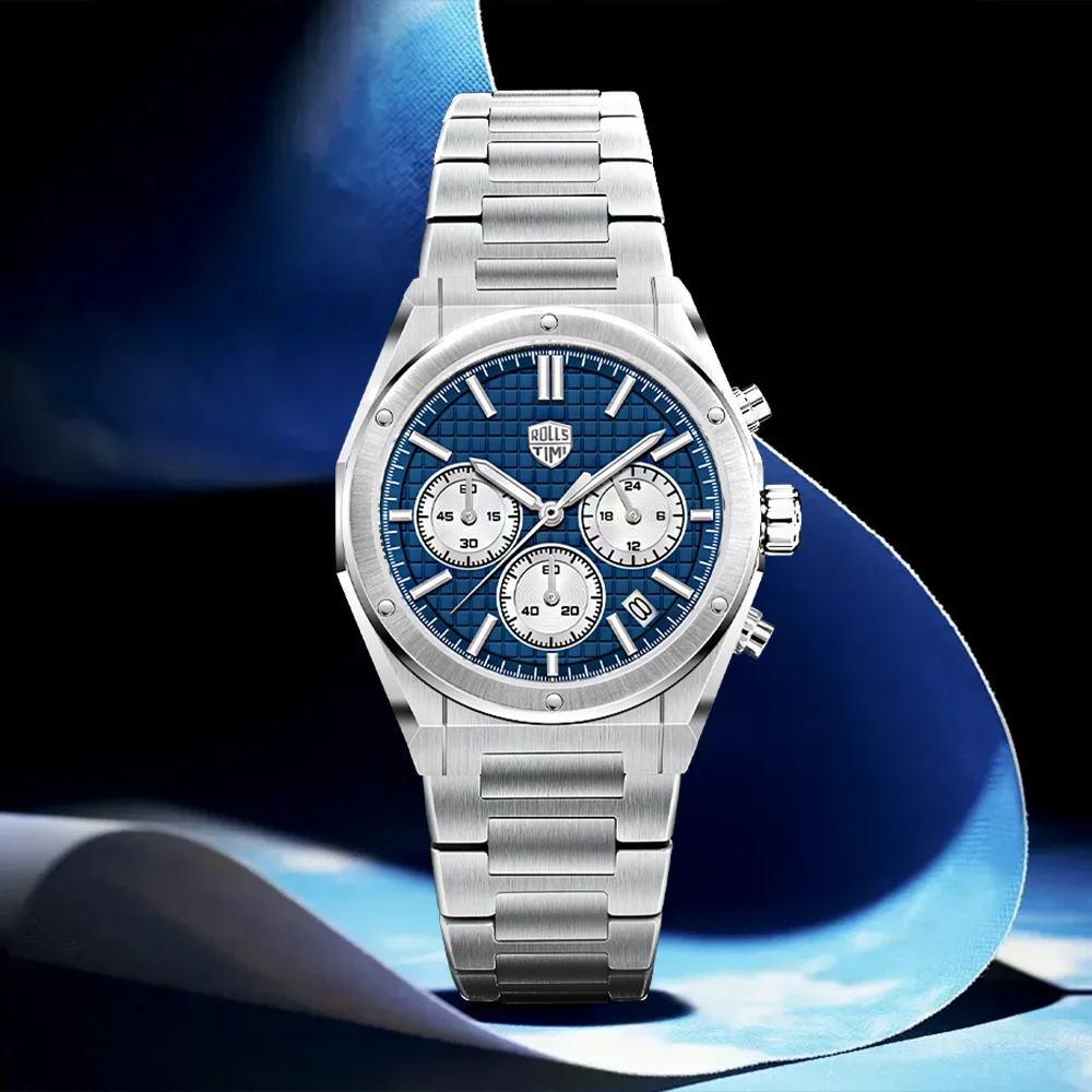 2026 Panda Herrenuhren Top-Mode Quarzuhr Sport Wasserdicht Chronograph AR Saphir Leuchtend Herrenuhr RollsTimi