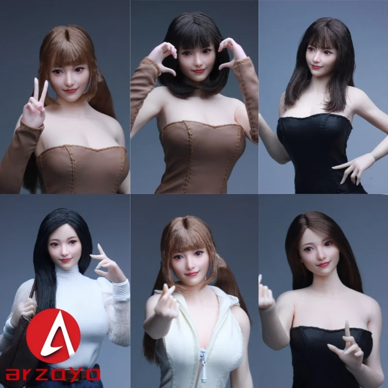 

Z6TOYS ZC021 масштаб 1/6, азиатская милая девушка, подвижные глаза, голова, резьба, модель, подходит для 12-дюймовой фигурки женщины-солдата, тело