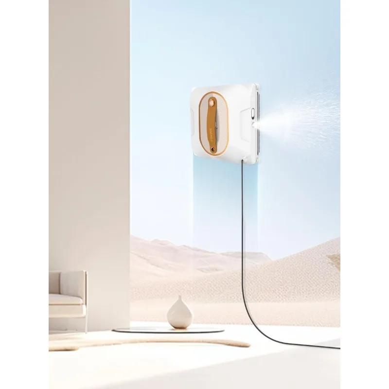 창 청소 로봇, 이중 물 스프레이 6000Pa 흡입력을 갖춘 창 청소 로봇 지능형 경로로 자동 청소