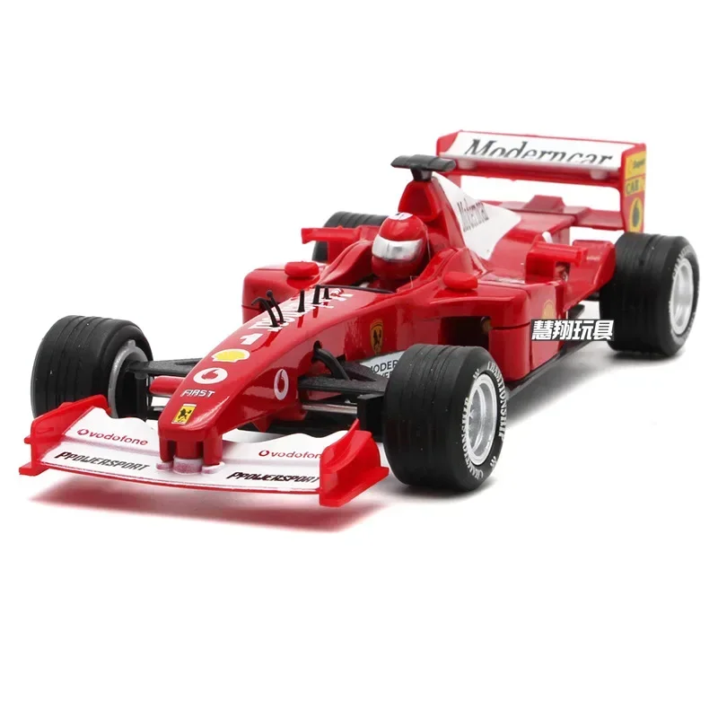 Modèle de voiture de course F1 en alliage métallique moulé sous pression, voiture de formule 1:32, nervure arrière, son et lumière, cadeau de collection pour enfants, EGene