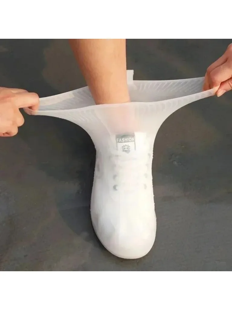 Bottes de pluie, protection de chaussures de pluie, couvertures imperméables épaisses et résistantes à l'usure pour l'extérieur, antidérapantes, anti-poussière pour la maison