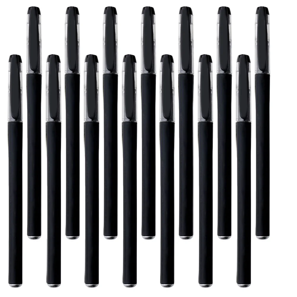 20Pcs Black Gel Pens Writing Instrument for Study Work Marking Cards Lightweight Portable Reliable Performance